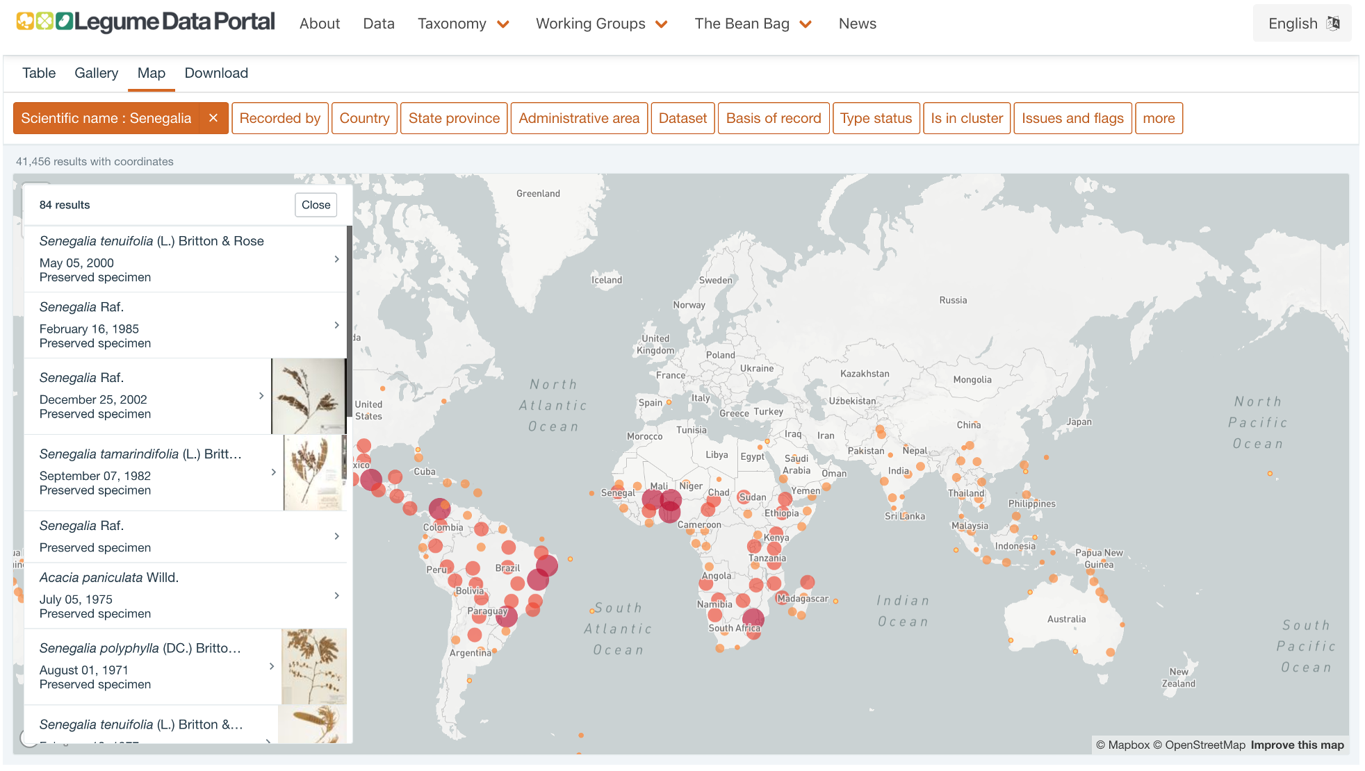 Legume Data Portal